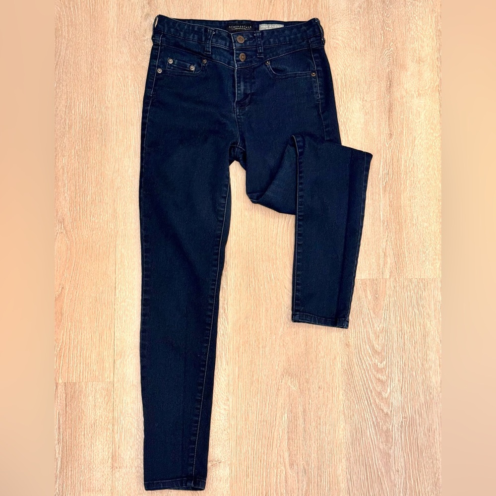 Aeropostale High Waisted Black Jegging – Skinny Stretch, Women’s 6
